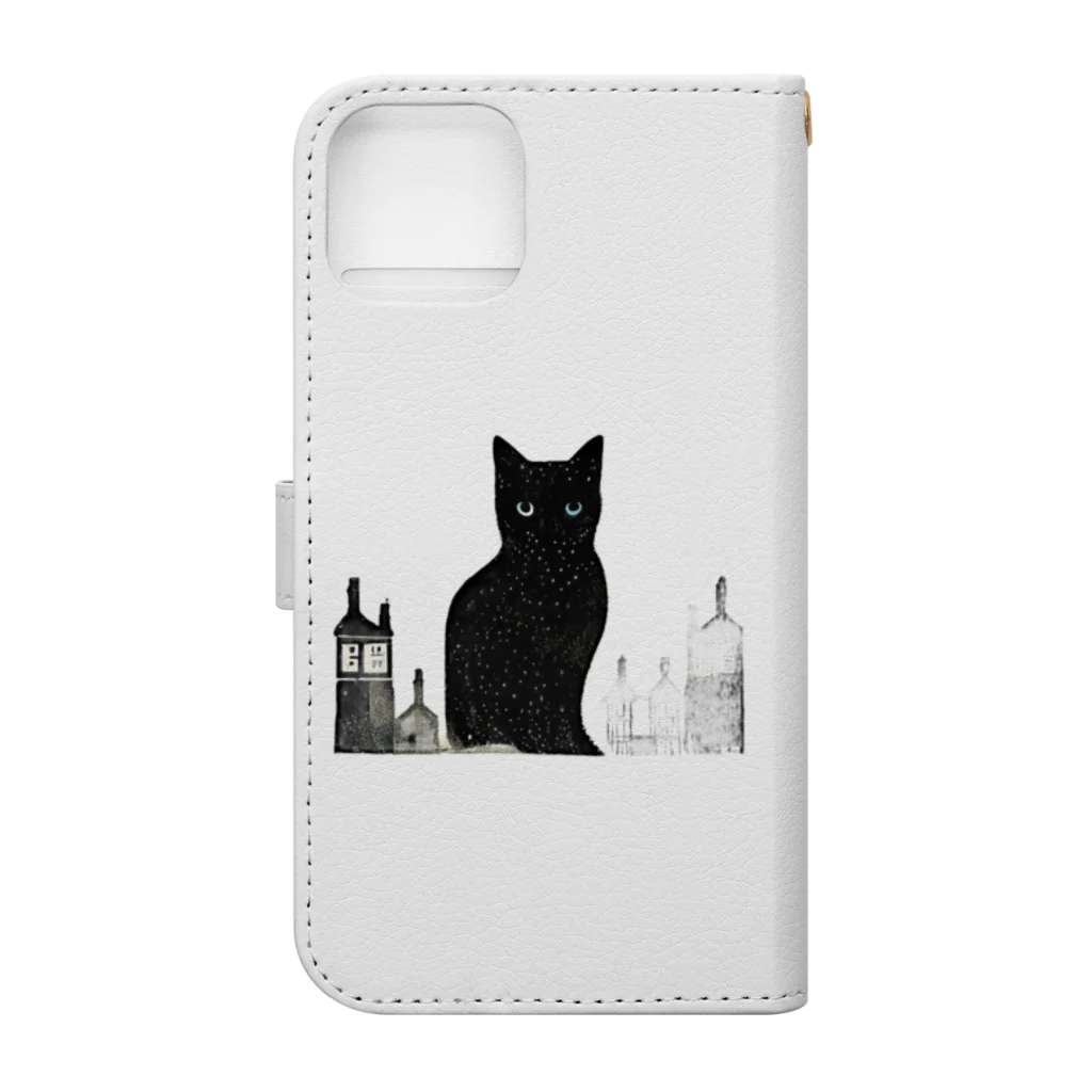 Spl_MuteのFrench cat Book-Style Smartphone Case :back