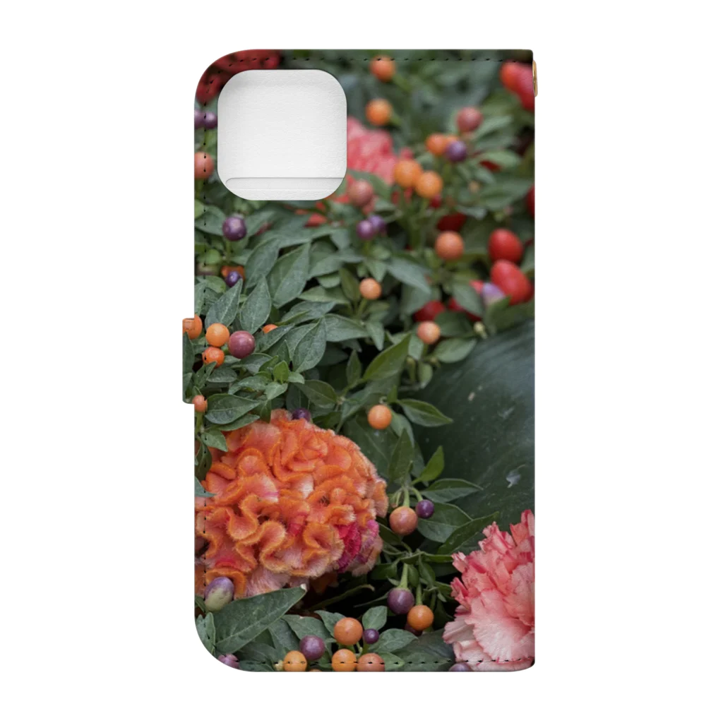 sunshine placeのflower  Book-Style Smartphone Case :back