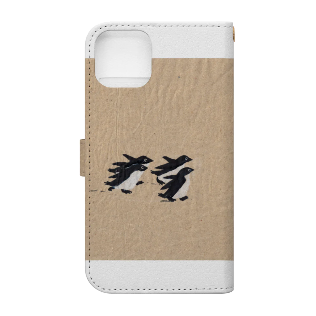 segasworksのトラちゃんとペンギンたち Book-Style Smartphone Case :back