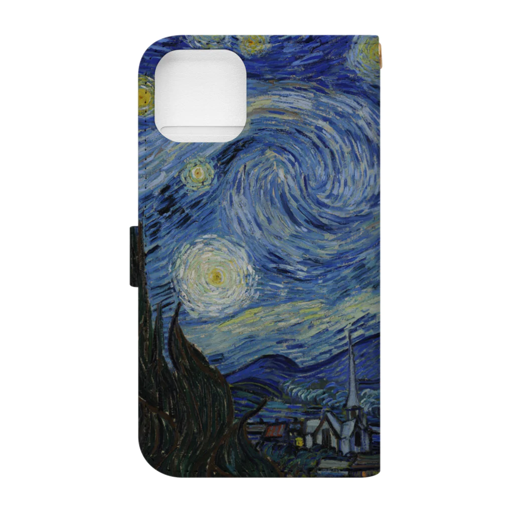 世界美術商店の星月夜 / The Starry Night Book-Style Smartphone Case :back