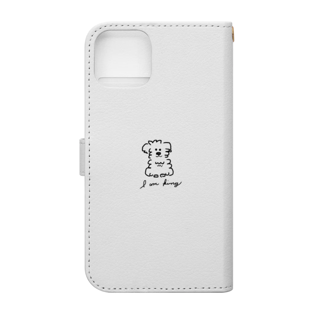 eclat-misaのI am king Book-Style Smartphone Case :back