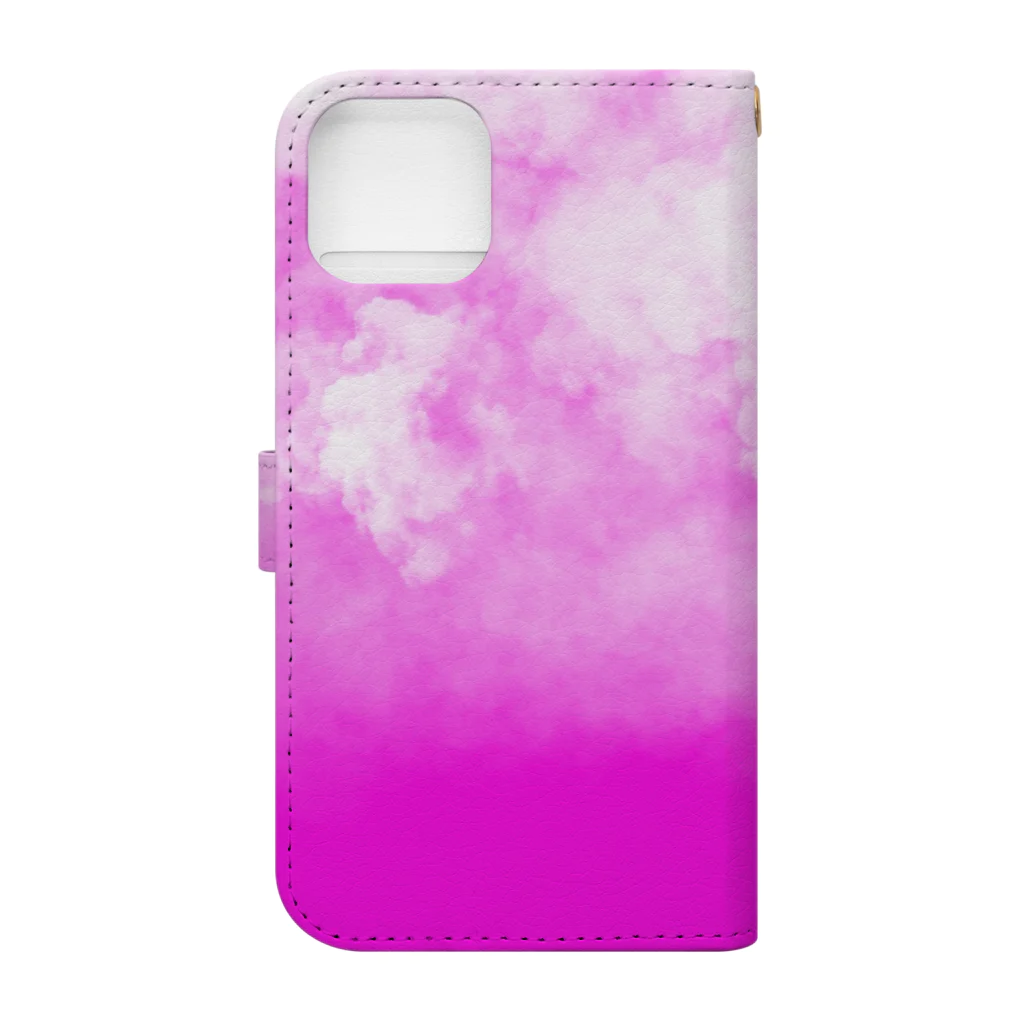 IHYLIのSky/pink Book-Style Smartphone Case :back