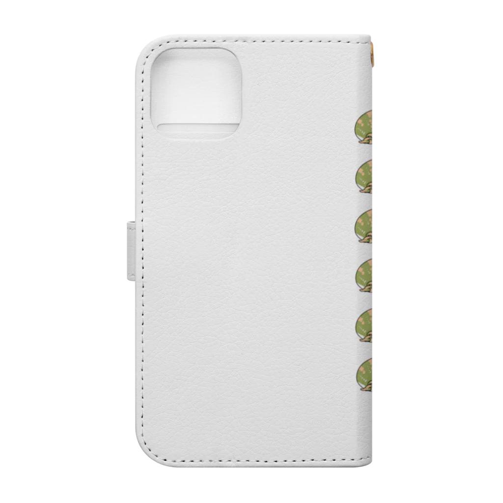 TK-proのTK-pro（フクラガエル） Book-Style Smartphone Case :back