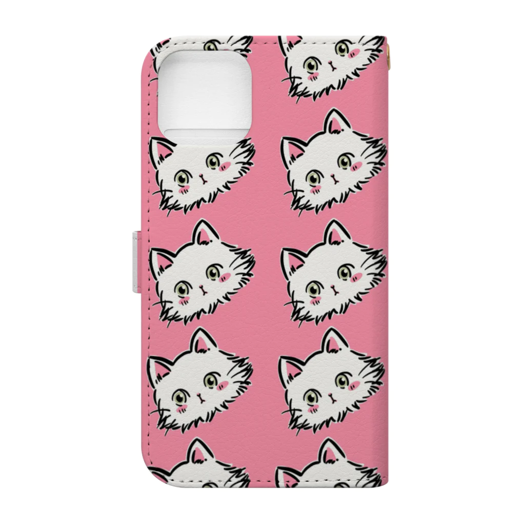 猫のきぬくんのお店のきぬくんきぬくんきぬくんきぬくん Book-Style Smartphone Case :back