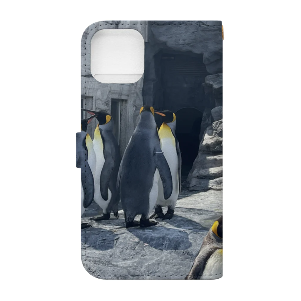 未来堂のペンギン🐧 手帳型スマホケースの裏面