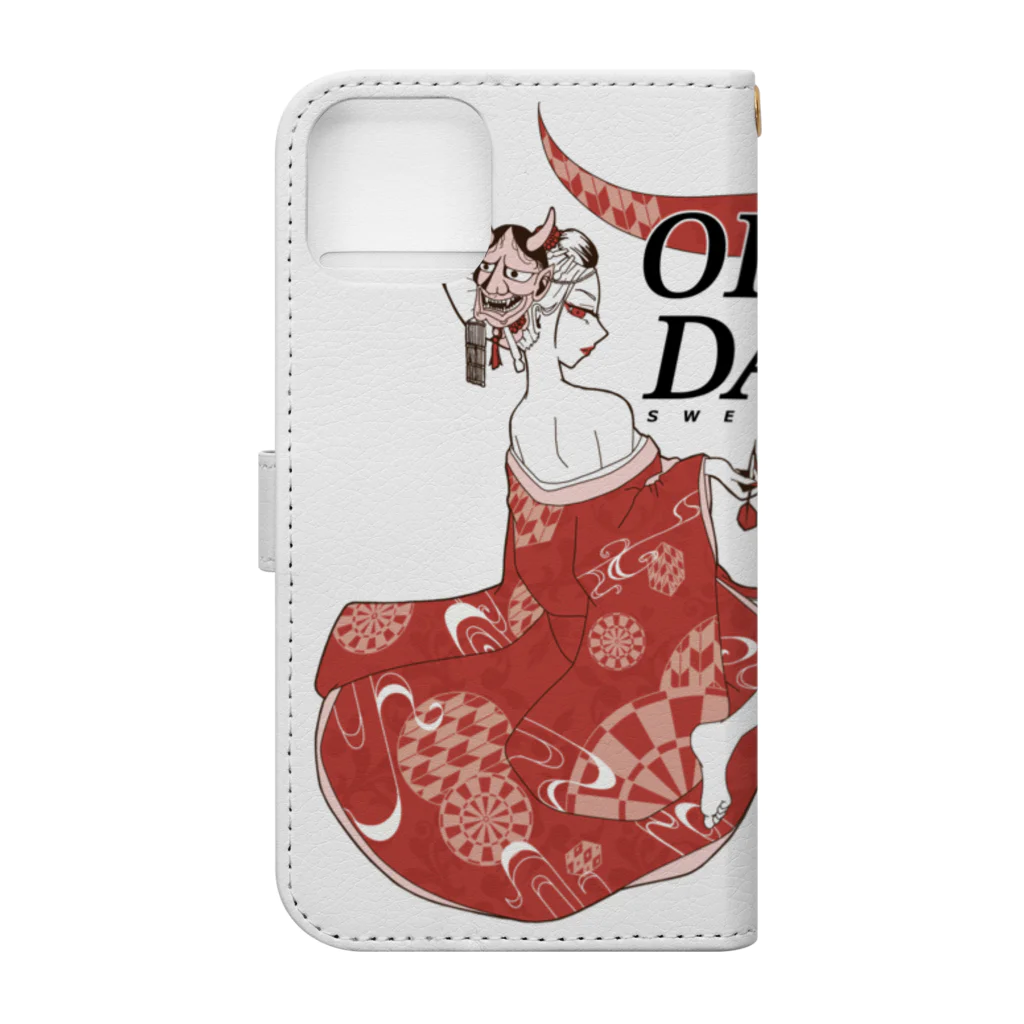 SWEET＆SPICY 【 すいすぱ 】ダーツの花魁ダーツガール Book-Style Smartphone Case :back