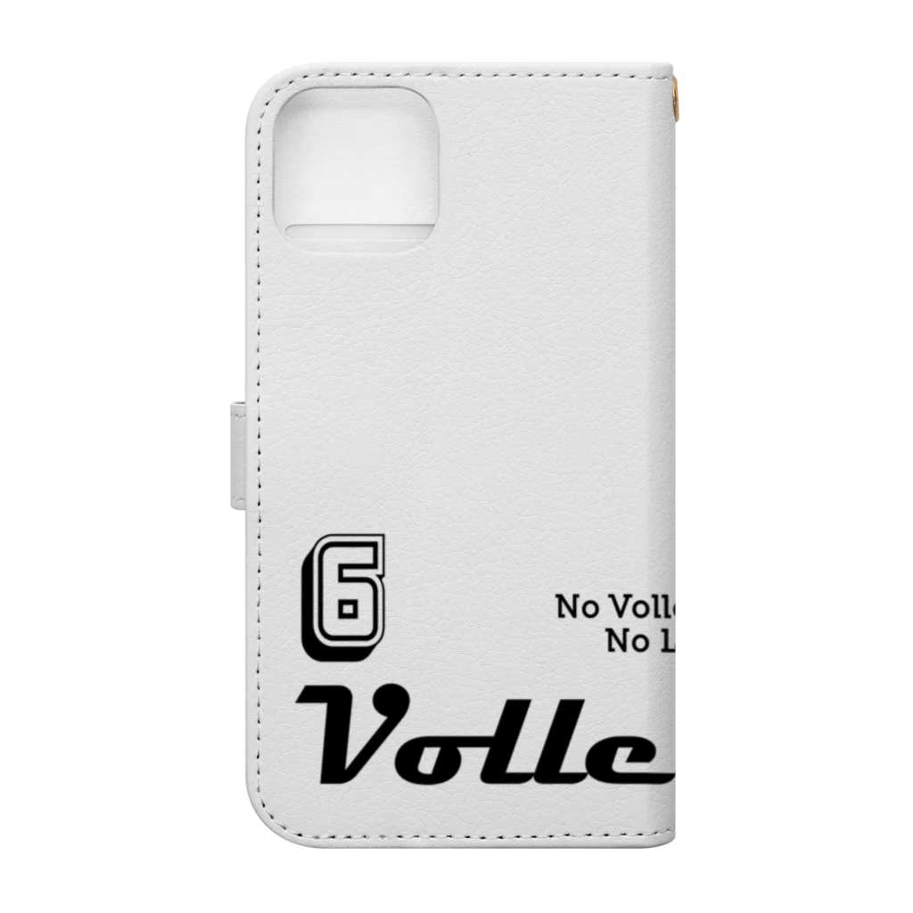 ShibuTのVolleyball(バレーボール) Book-Style Smartphone Case :back