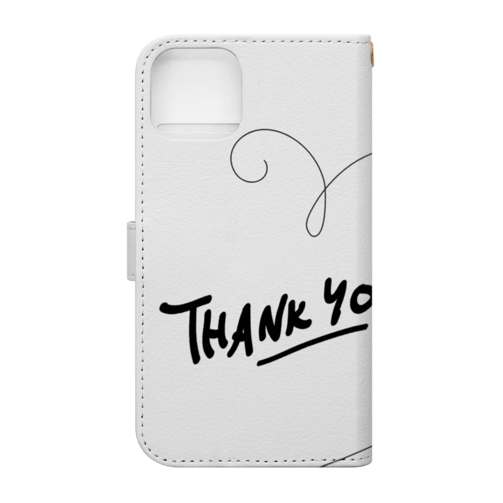 Connect Happiness DesignのThank you!!! Book-Style Smartphone Case :back