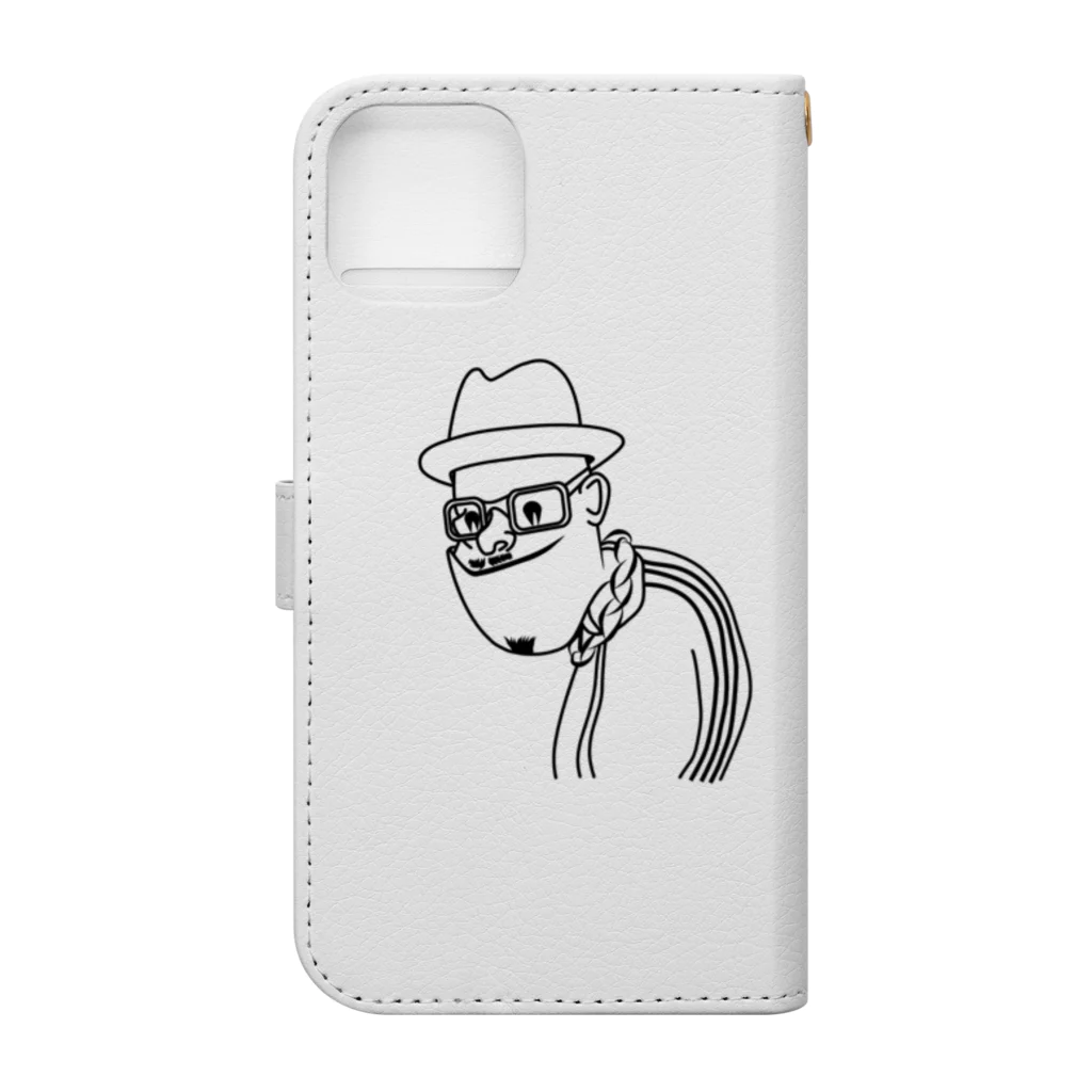 j8のRUNDMC Book-Style Smartphone Case :back