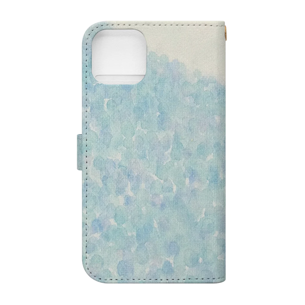 ニャームルクロッペの紫陽花のお山 Book-Style Smartphone Case :back