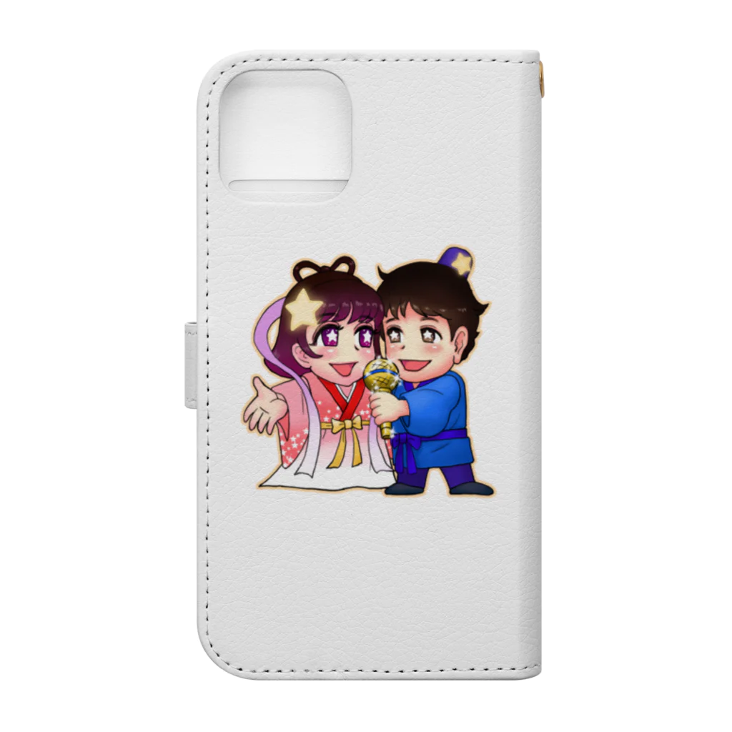 織姫&彦星グッズの織姫＆彦星 Book-Style Smartphone Case :back