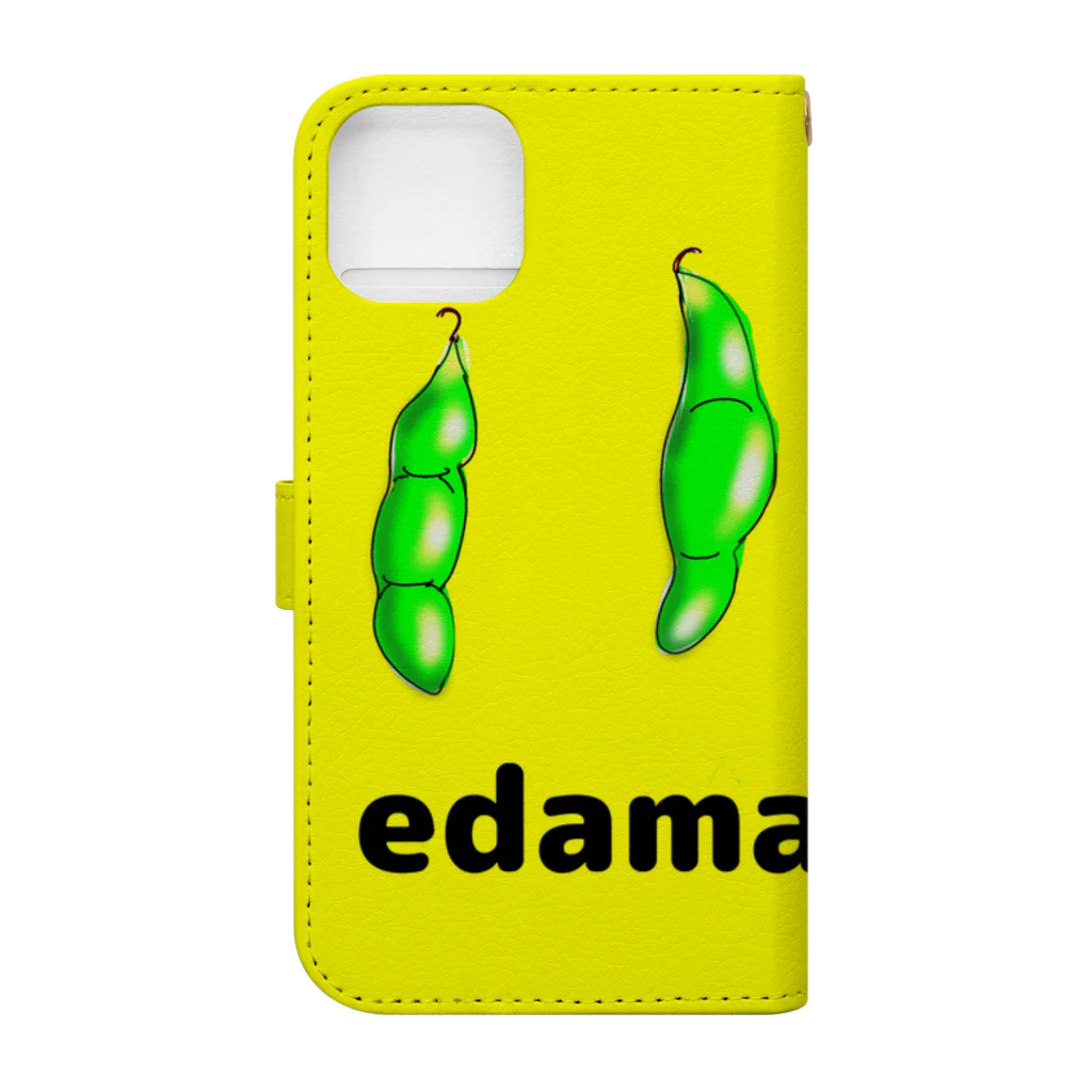 みあちゃのEDAMAME 陰影ver. 手帳型スマホケースの裏面