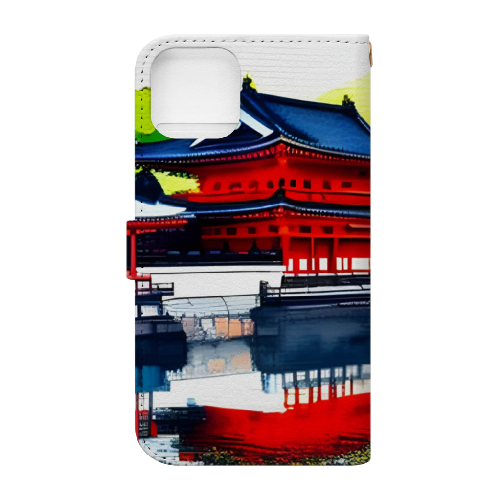 skgood0720の平等院鳳凰堂 Book-Style Smartphone Case :back