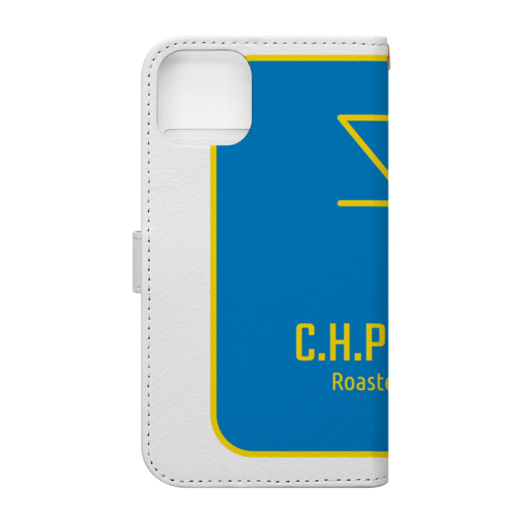 【公式】C.H.P COFFEEオリジナルグッズの『C.H.P COFFEE』ロゴ_02 Book-Style Smartphone Case :back