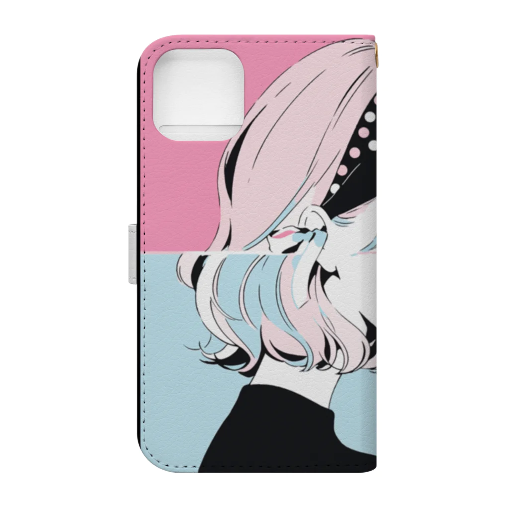 みゆみん@YouTuber ／M|Little Kit FoxのJelly スマホケース Book-Style Smartphone Case :back