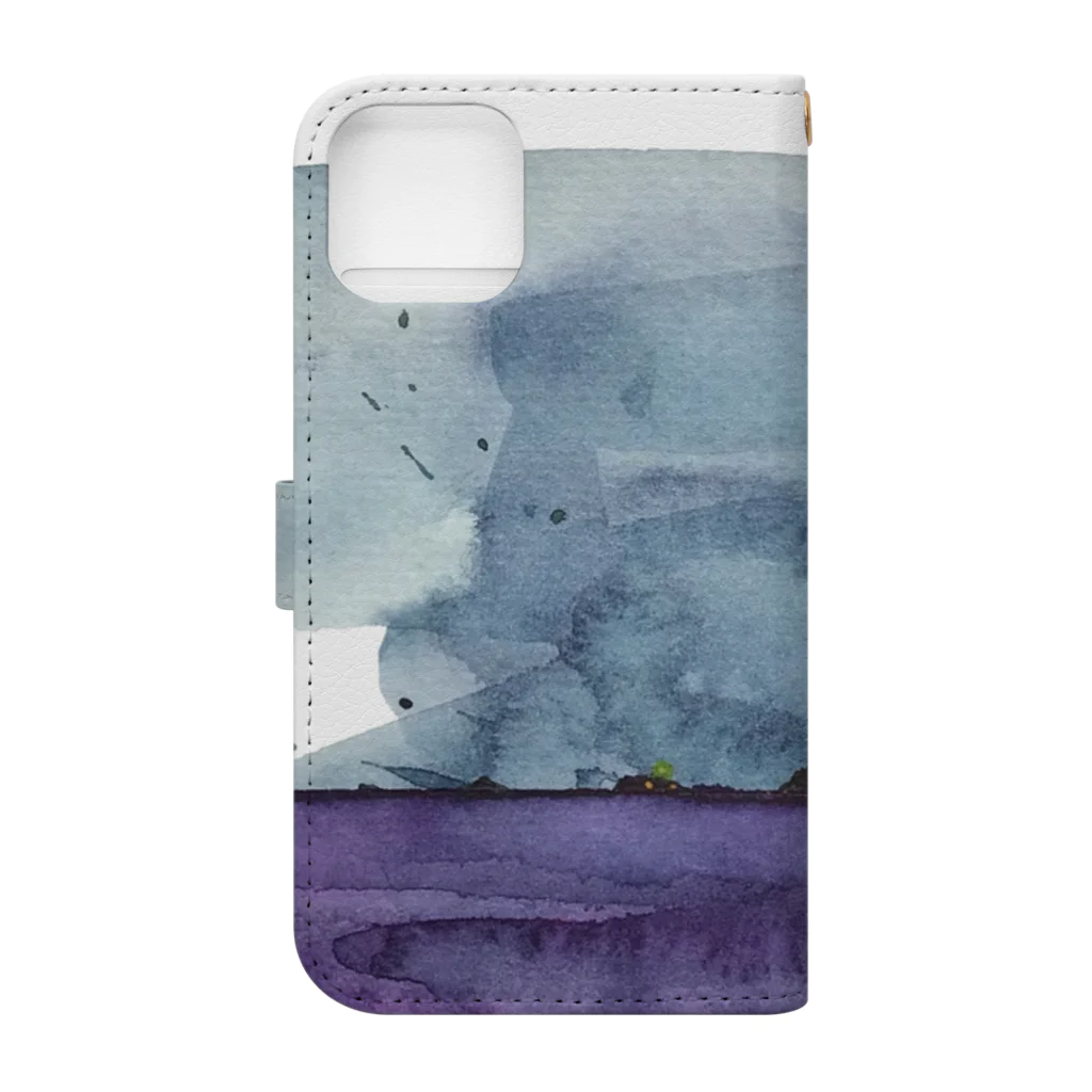 UsamaruのThe Quiet Sea After a Storm ー嵐の後の静かな海ー Book-Style Smartphone Case :back