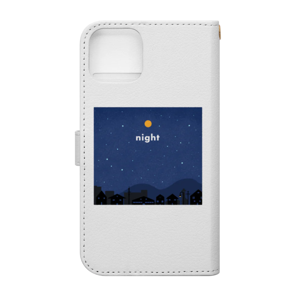 Omeletty’sのnight&day 手帳型スマホケースの裏面