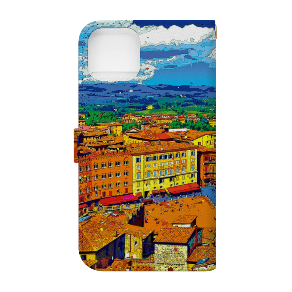 GALLERY misutawoのイタリア シエナの街並み Book-Style Smartphone Case :back