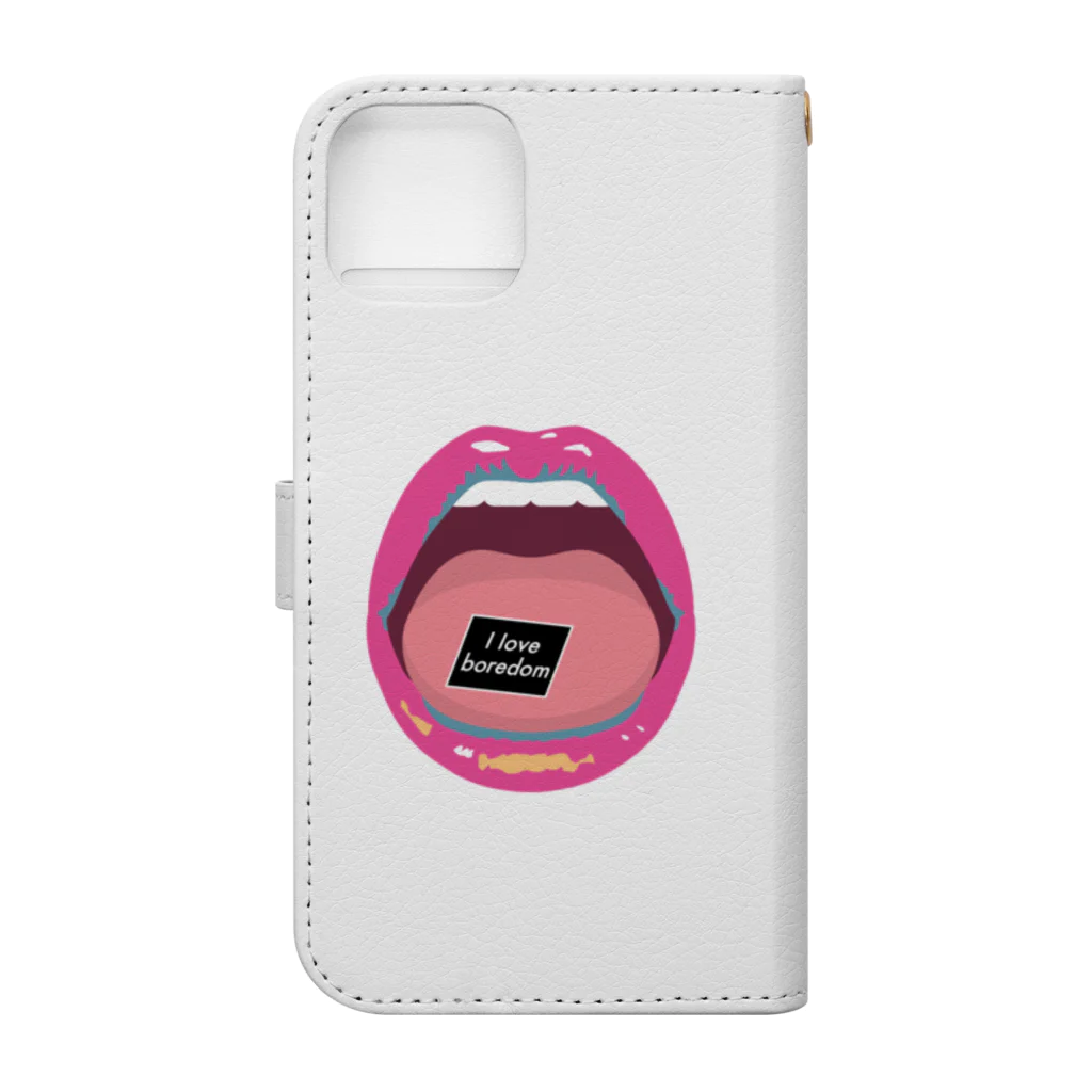 ゴトーアヒルのmouth & paper 退屈が大好きver. Book-Style Smartphone Case :back