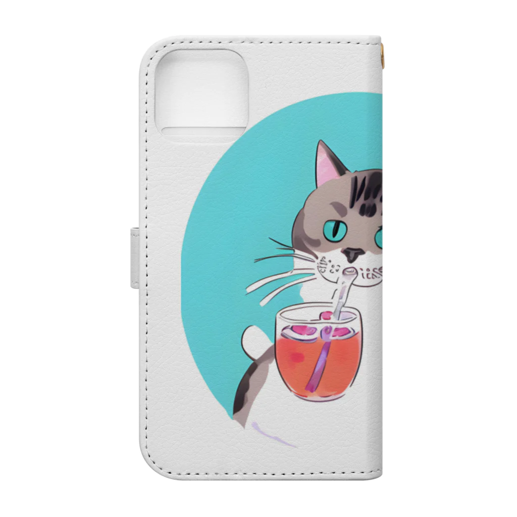 Aeglifeの気ままな野良猫君 Book-Style Smartphone Case :back