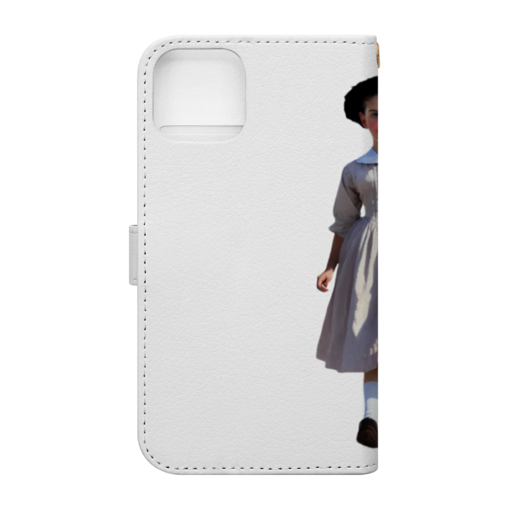 あおはるのかわいい双子ちゃん Book-Style Smartphone Case :back