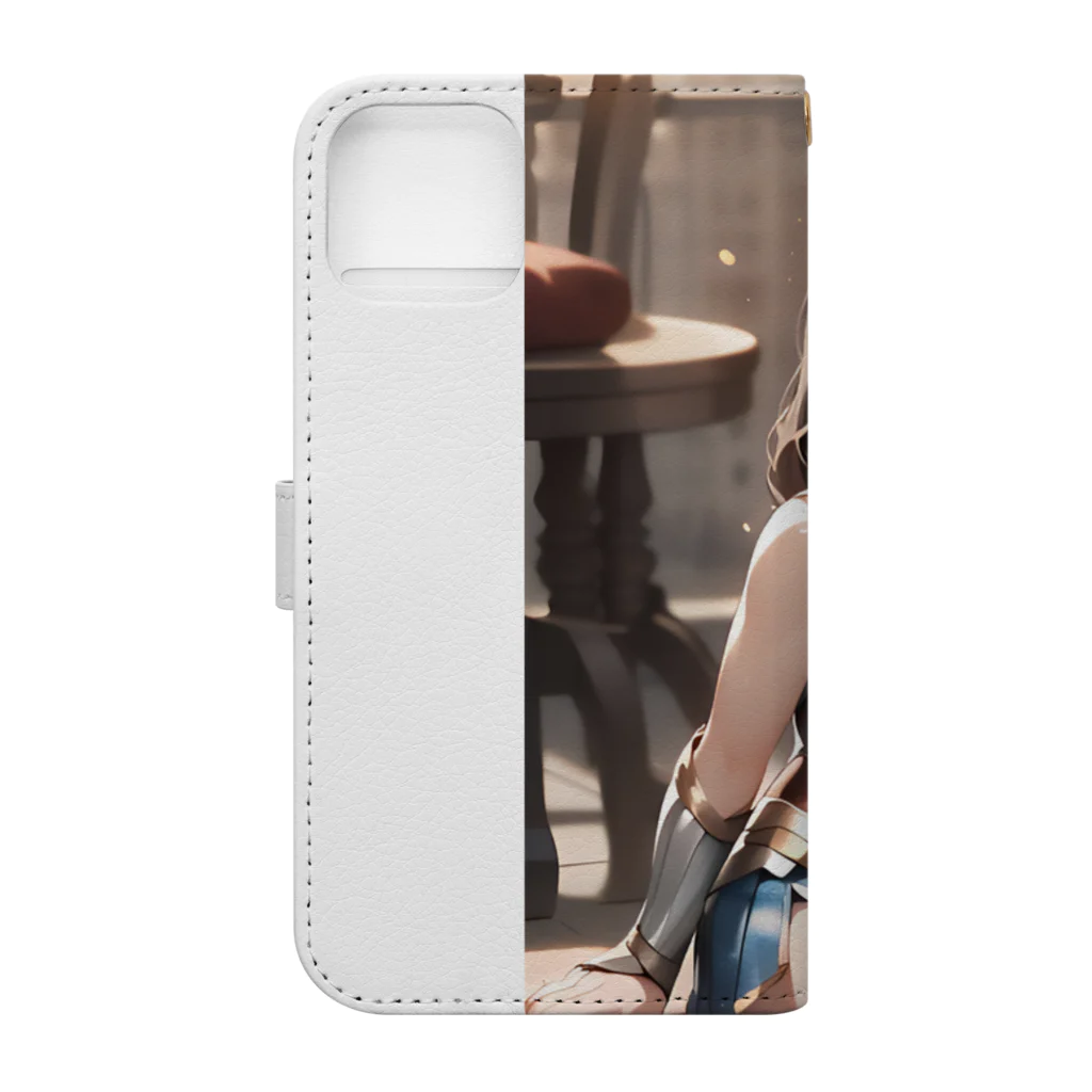 PAPAMONのいち神様 Book-Style Smartphone Case :back