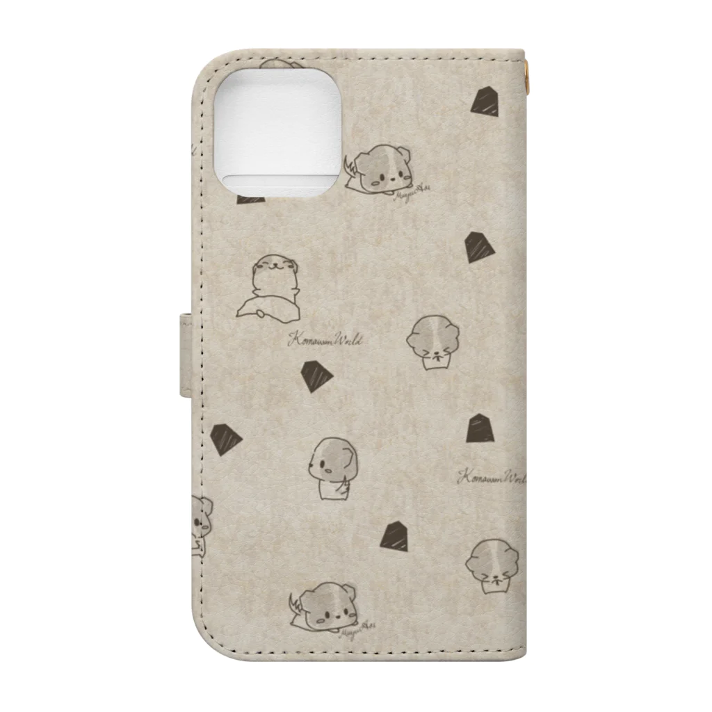 あおいむゆのKomawan's EverydayLife（将棋色） Book-Style Smartphone Case :back