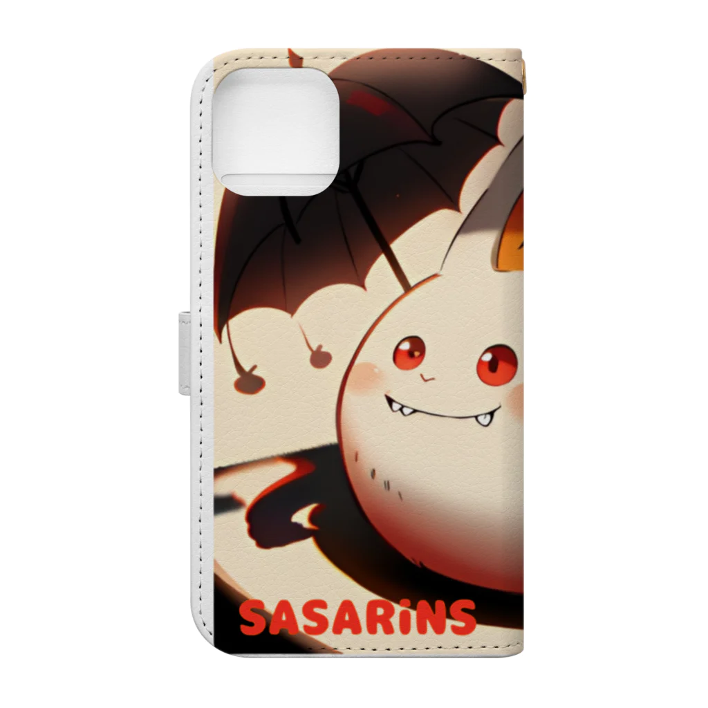 SASARiNS のSASARiNS アンビーくん ハロウィン Book-Style Smartphone Case :back