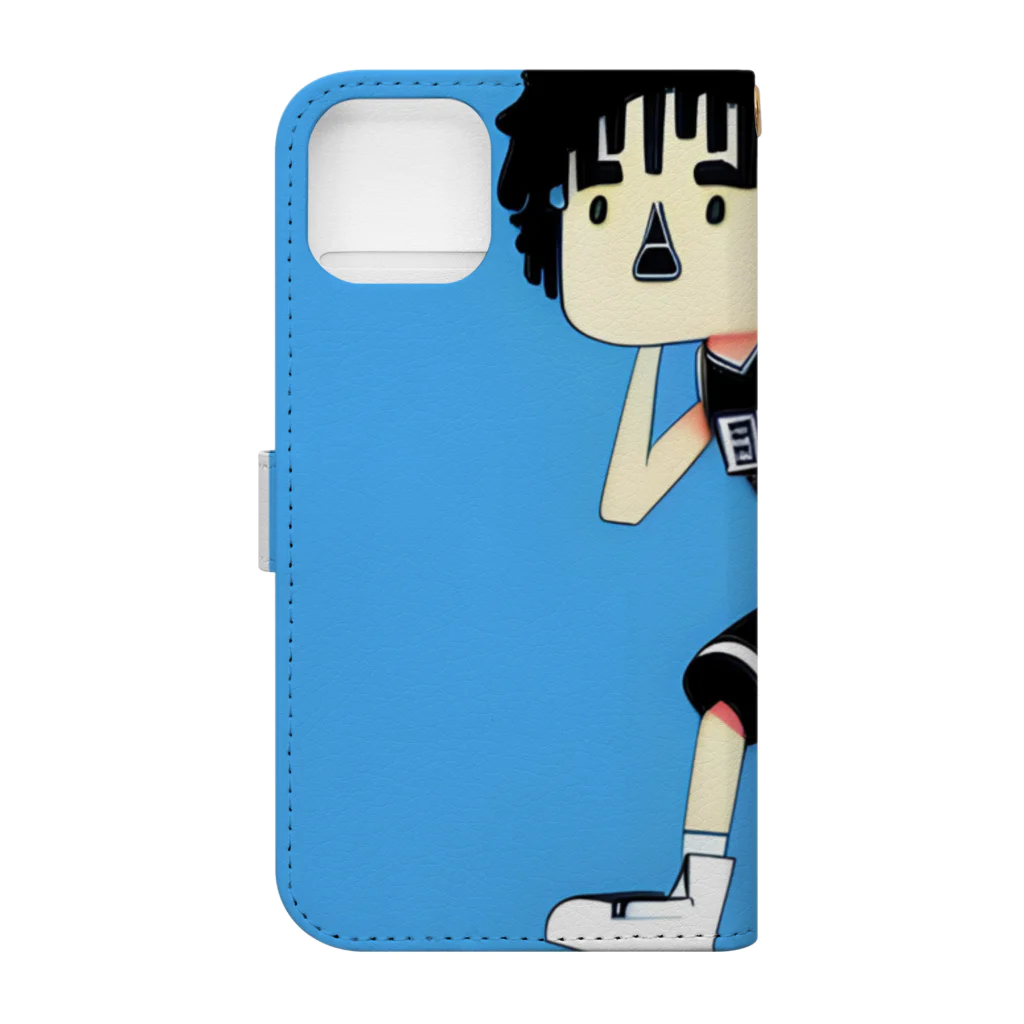 IOSUKEのバスケットくん Book-Style Smartphone Case :back