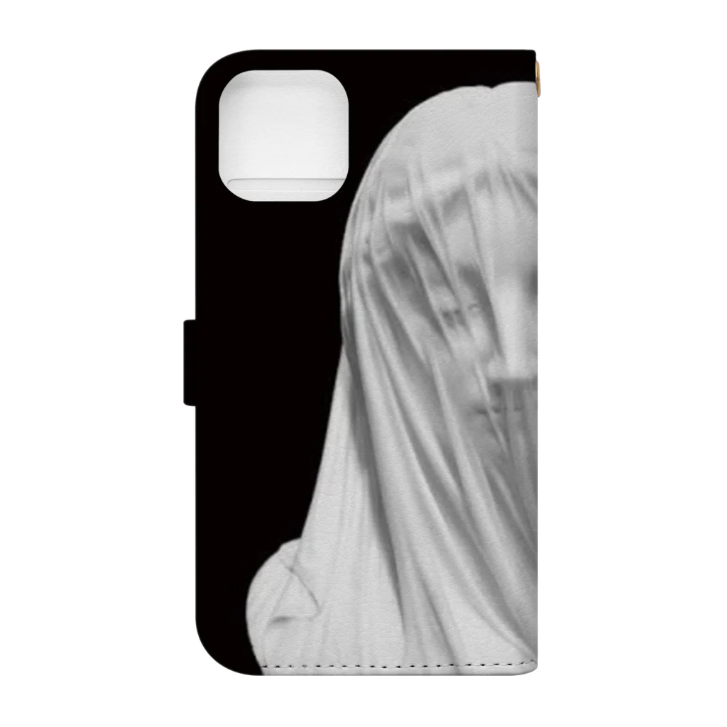 myujiのstatue of Mary veiled Book-Style Smartphone Case :back