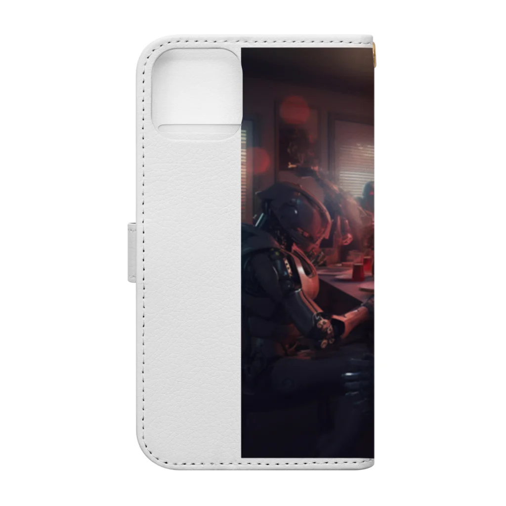 anc90のI'm a robot.20230902 Book-Style Smartphone Case :back