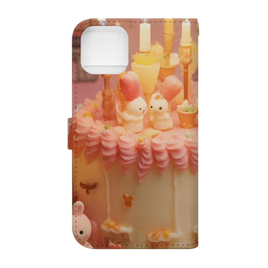 母子健康ショップの水曜日 Book-Style Smartphone Case :back