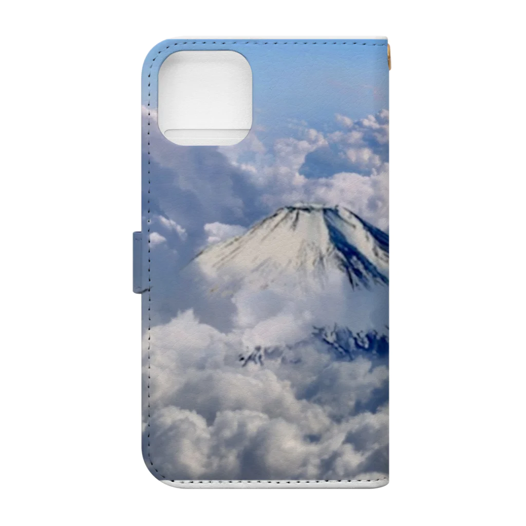 Umageの富士山　Mt.FUJIYAMA Book-Style Smartphone Case :back