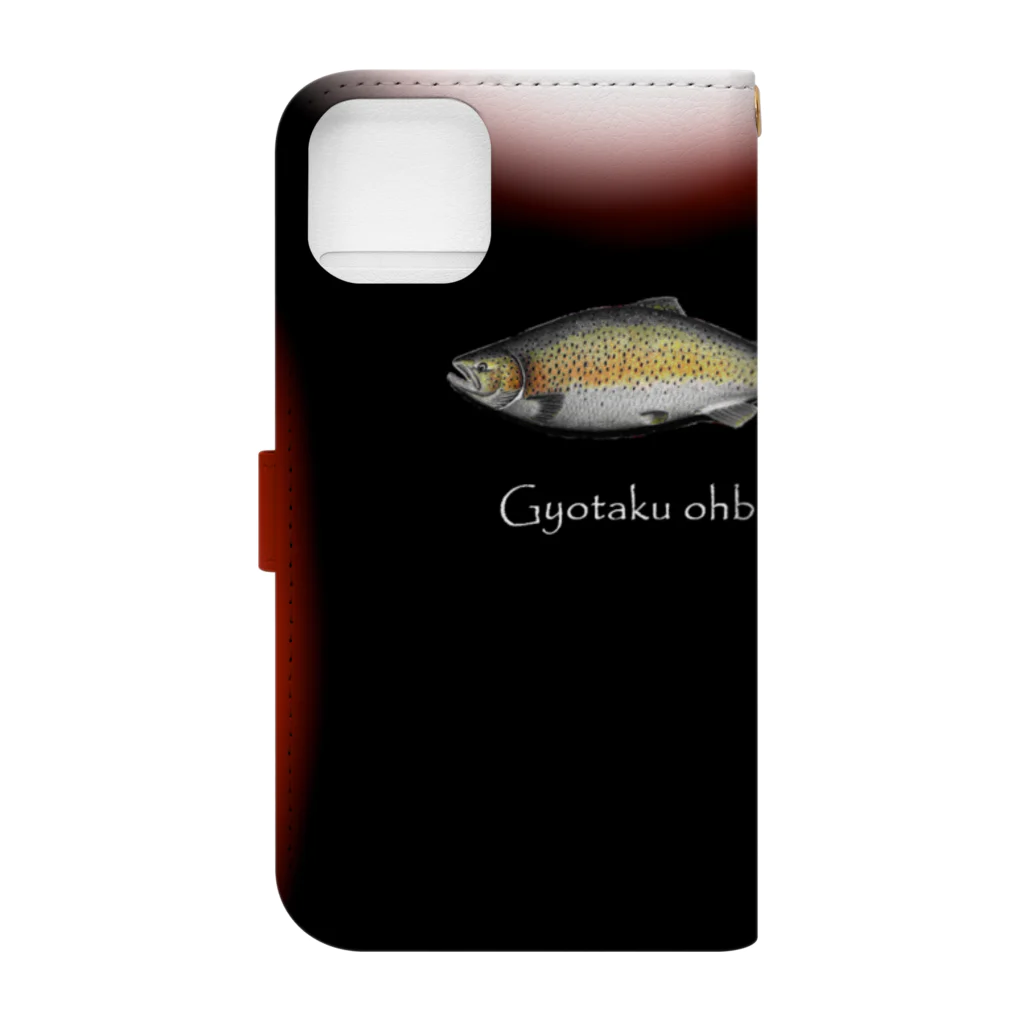 G-HERRINGのブラウントラウト （ Brown trout ）あらゆる生命たちへ感謝をささげます。 Book-Style Smartphone Case :back