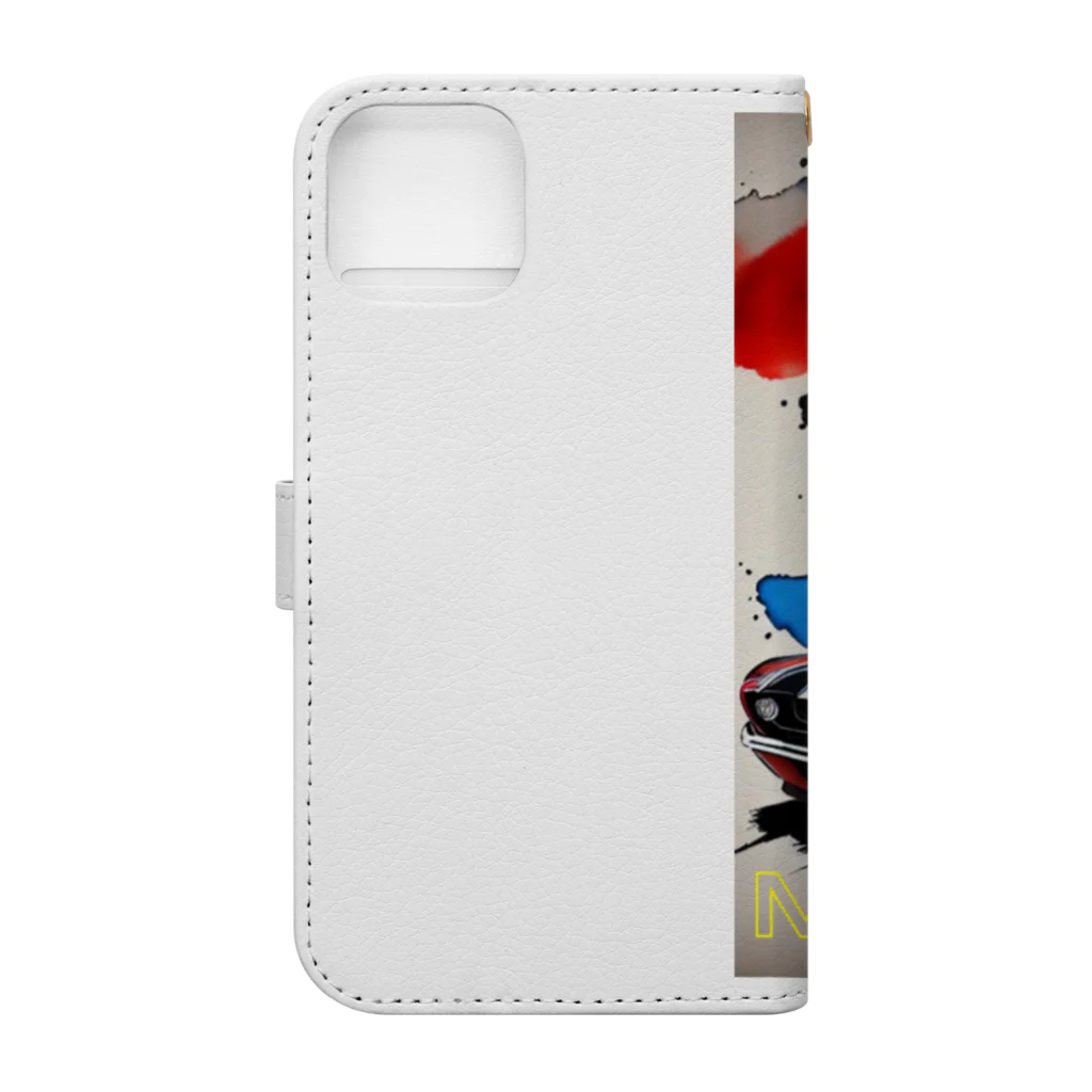 RISE　CEED【オリジナルブランドSHOP】のマスタングの魅力 Book-Style Smartphone Case :back