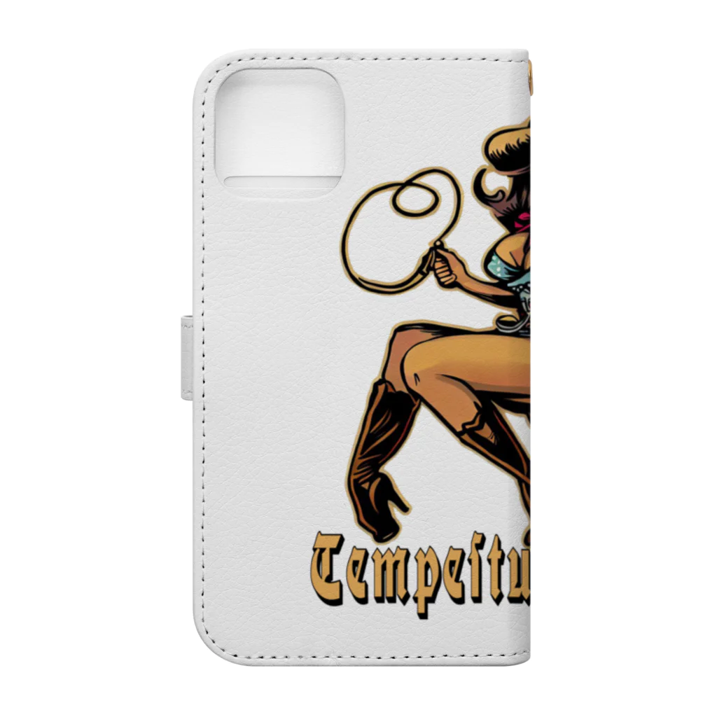 islandmoon13のCOWGIRL　じゃじゃ馬娘　tempestuous girl Book-Style Smartphone Case :back