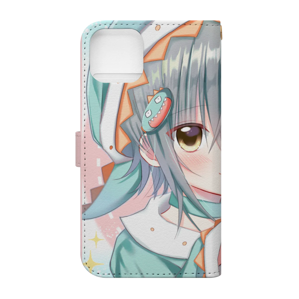 ほしいろりうむの怪獣くん Book-Style Smartphone Case :back