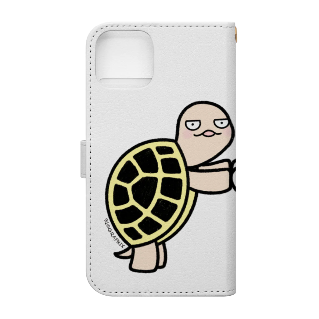 キュウトグラフィックスの亀遊兎！＊グッズ Book-Style Smartphone Case :back