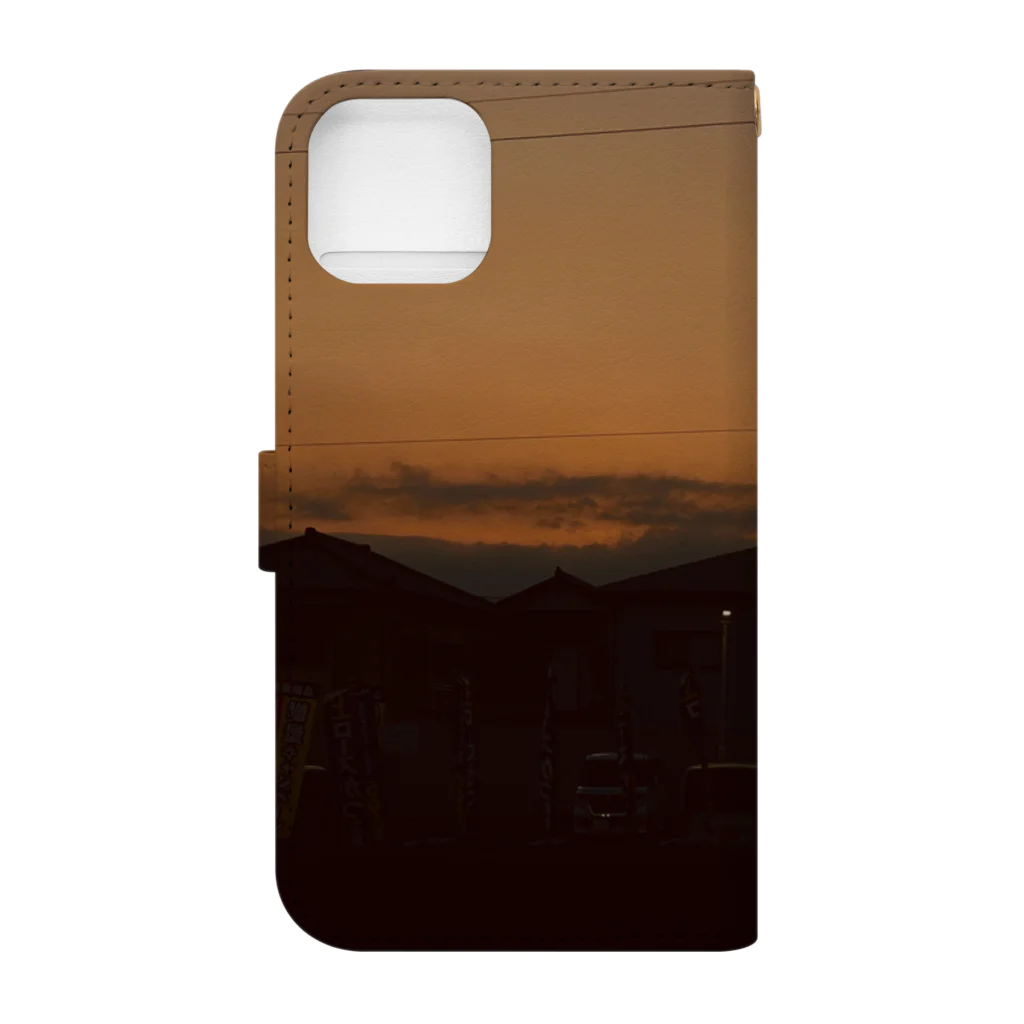 Mi-NtOの夕焼け Book-Style Smartphone Case :back