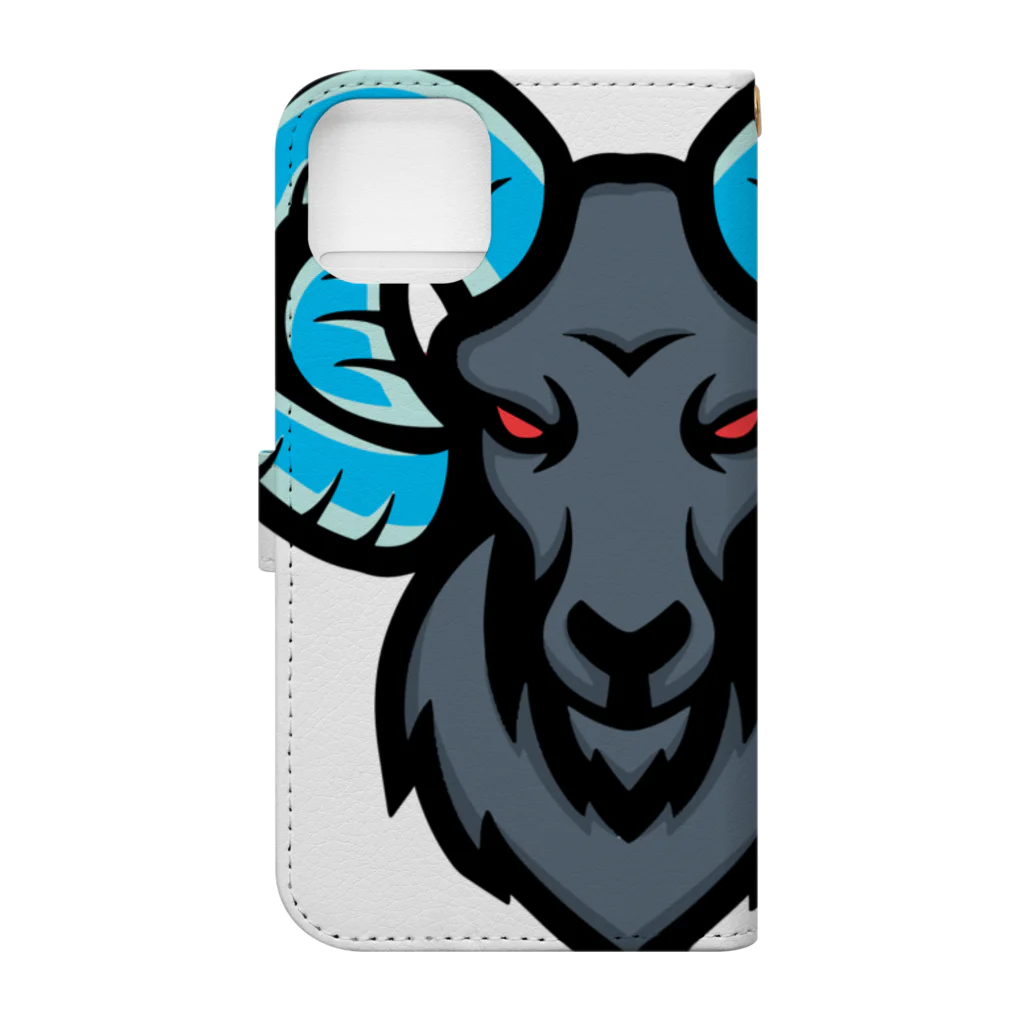 Leo_0318_のGoatPopのグッズ 私が運営しているe-Sportsチーム Book-Style Smartphone Case :back