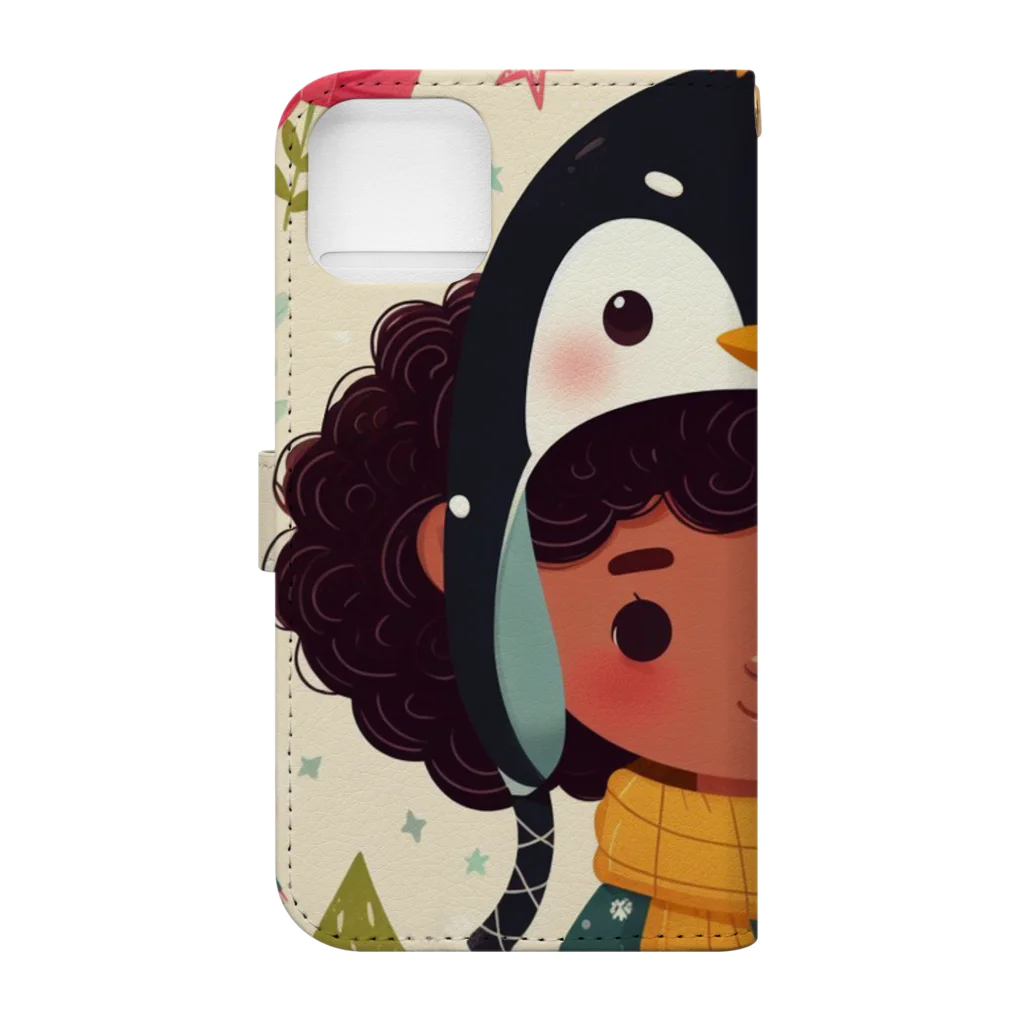 Lock-onのペンギン娘　10 Book-Style Smartphone Case :back