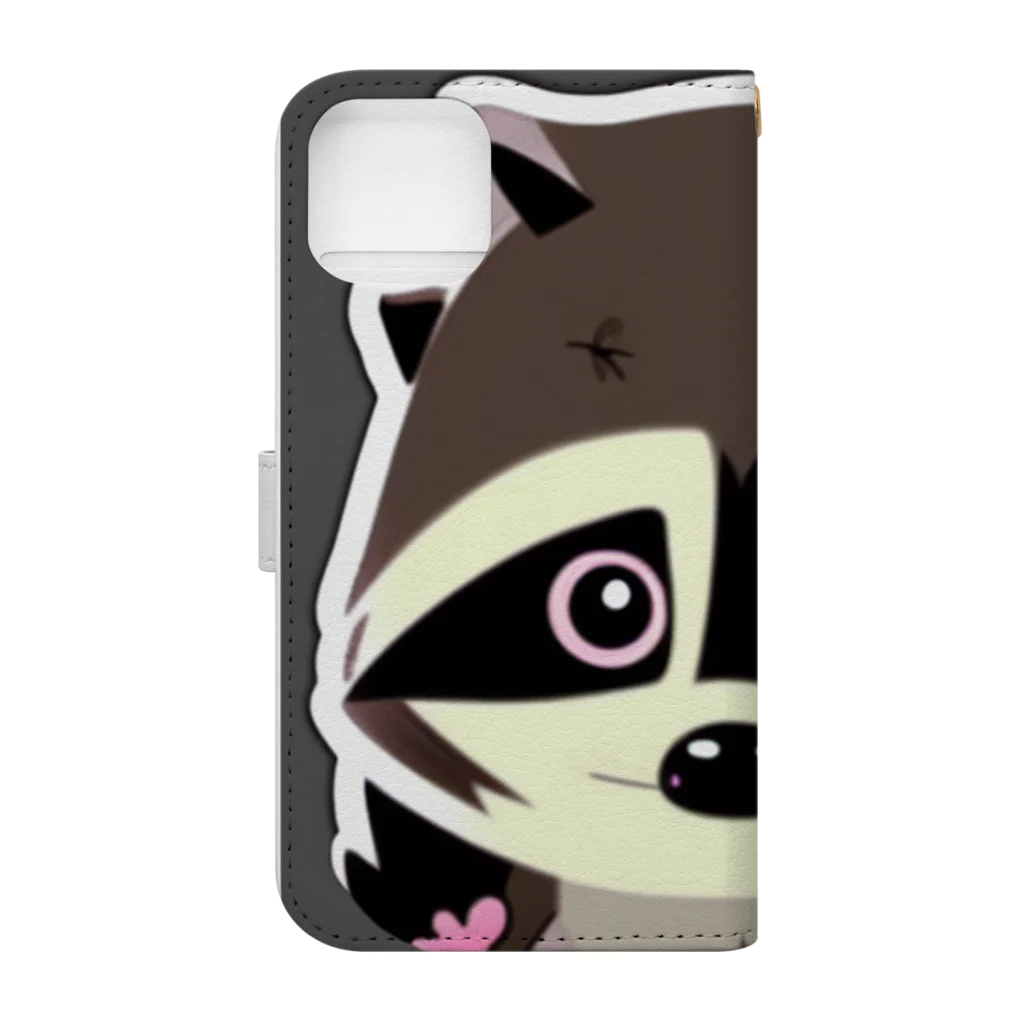 アー②どうのアライのクマさん Book-Style Smartphone Case :back