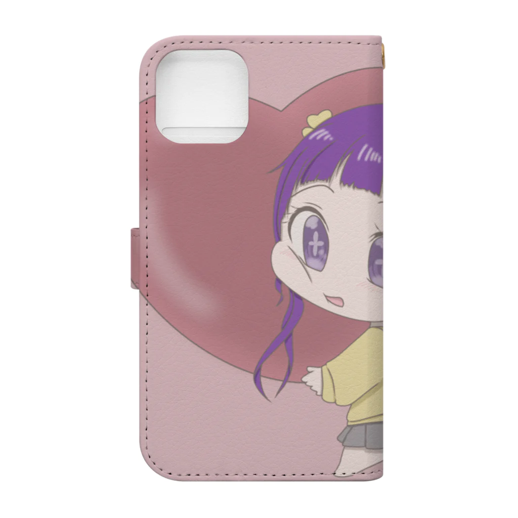 suzumisouの女の子 りんちゃん Book-Style Smartphone Case :back