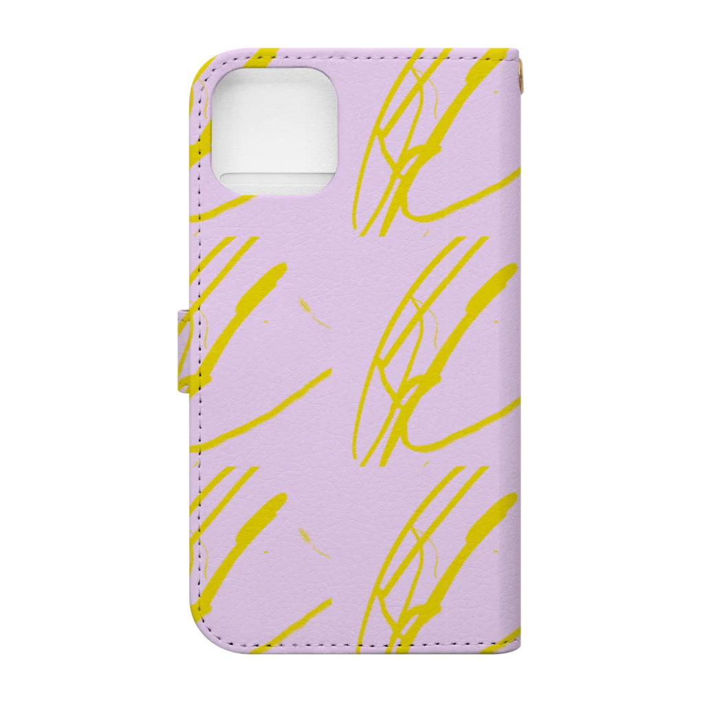 Rくん(落書きアート)の落書きNo3 Book-Style Smartphone Case :back