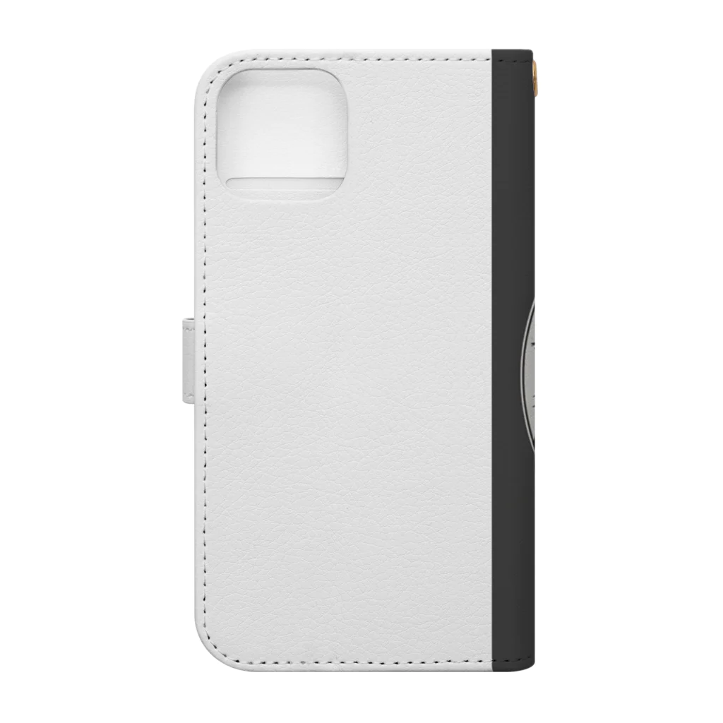 tomohyuのくまのマグカップを持つ熊くん Book-Style Smartphone Case :back