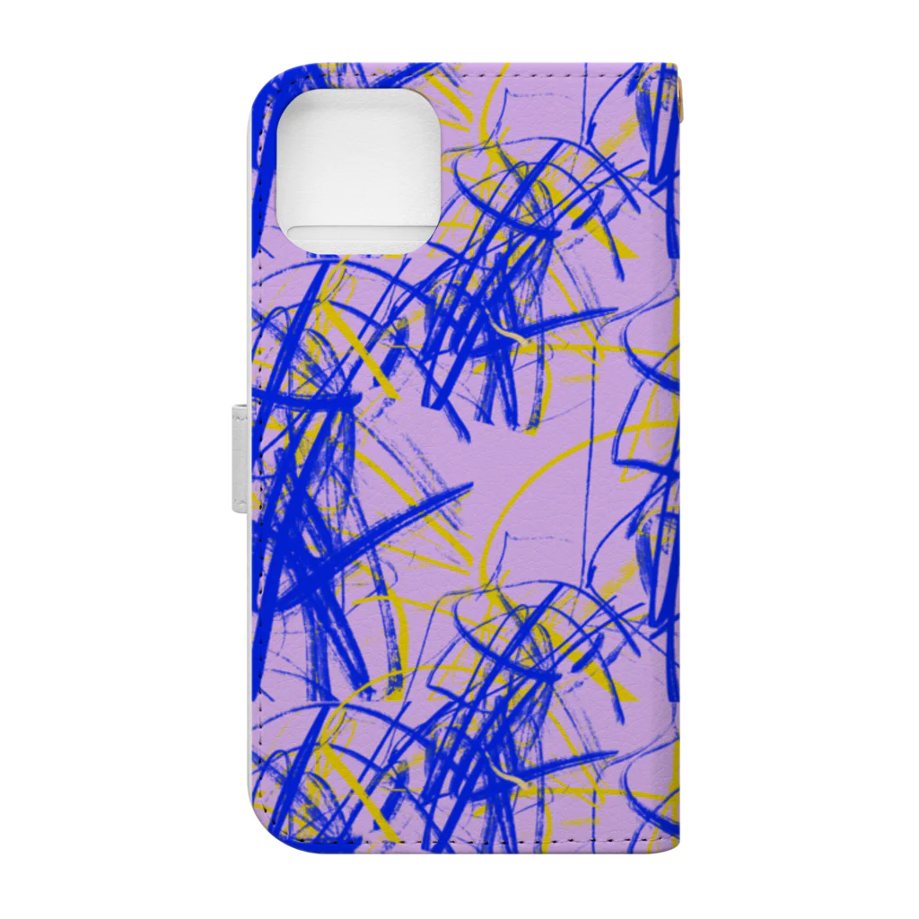 Rくん(落書きアート)の落書きNo.8 Book-Style Smartphone Case :back