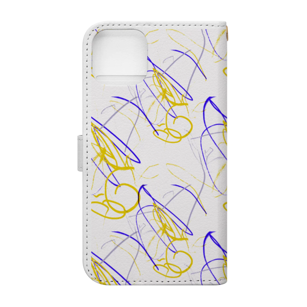 Rくん(落書きアート)の落書きNo.9 Book-Style Smartphone Case :back