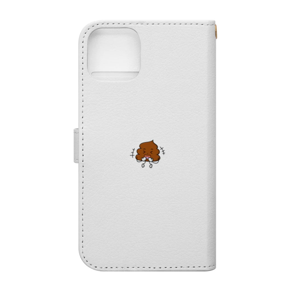 ちょいダサアイテムショップの笑う！うんこchan Book-Style Smartphone Case :back