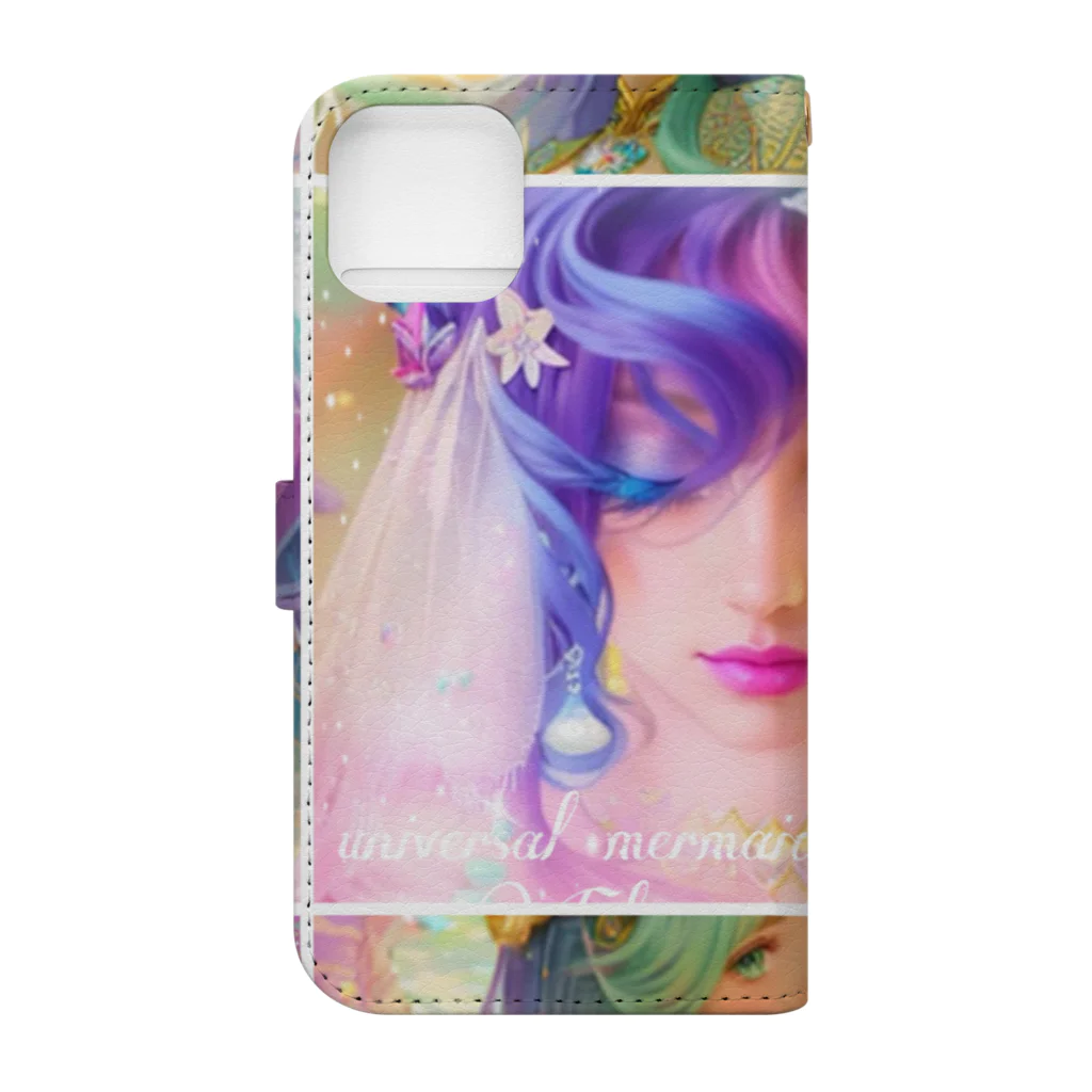 💖宇宙整体♪🌈♪こころからだチャンネル♪💖のhealing mermaid LARA Special Book-Style Smartphone Case :back