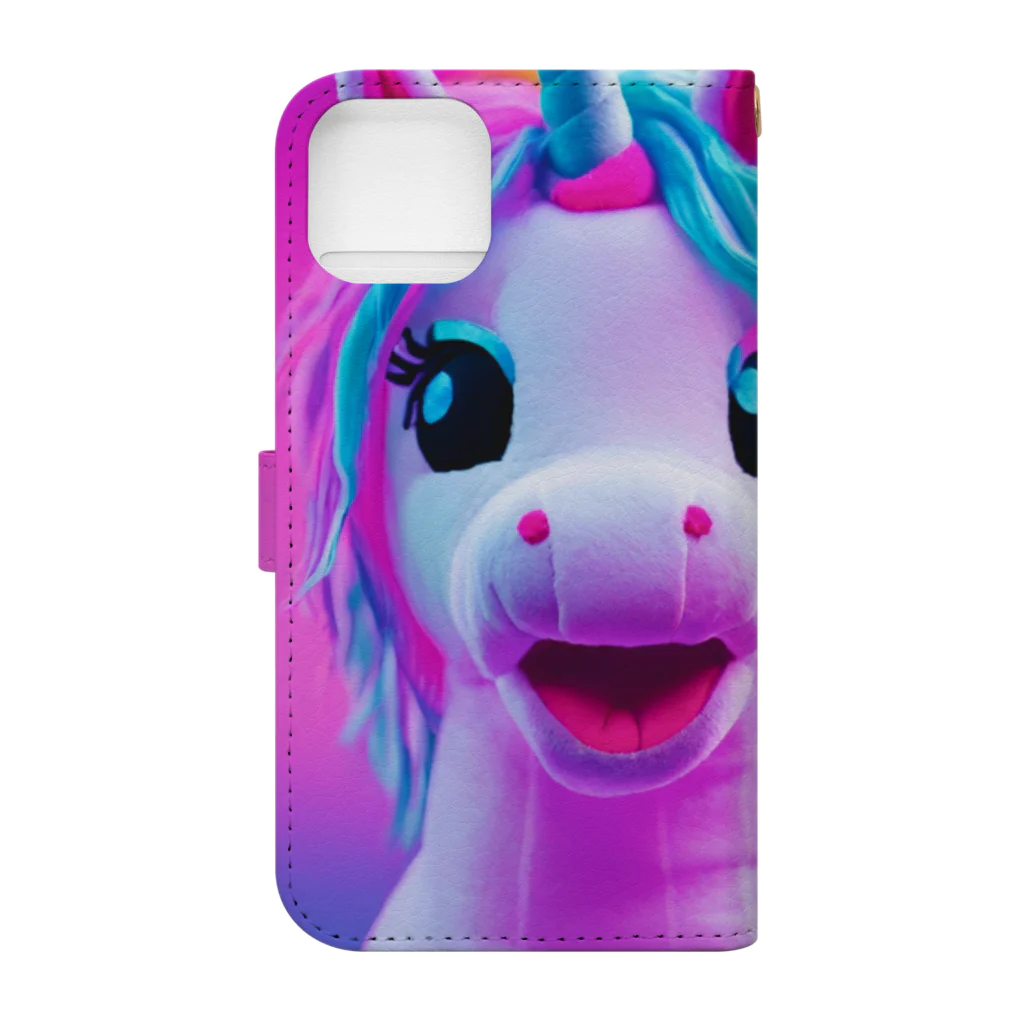 unicorn_dreamsのわたしミライから来たユニ Book-Style Smartphone Case :back